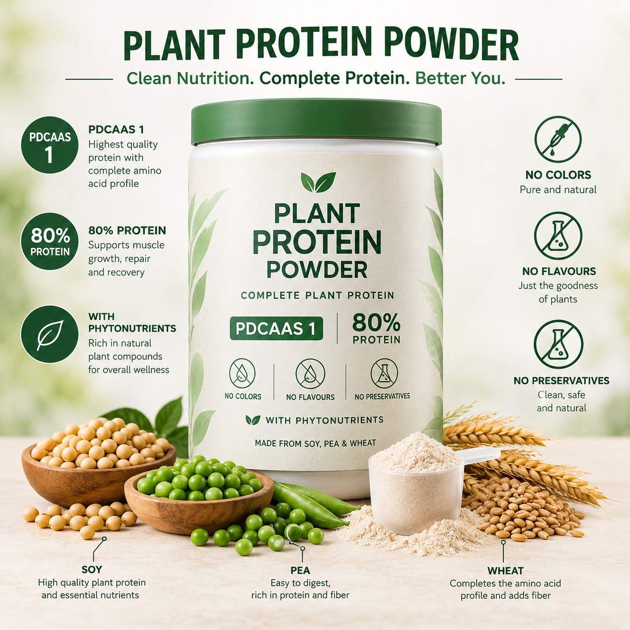 Plant Protein Powder nutrition facts