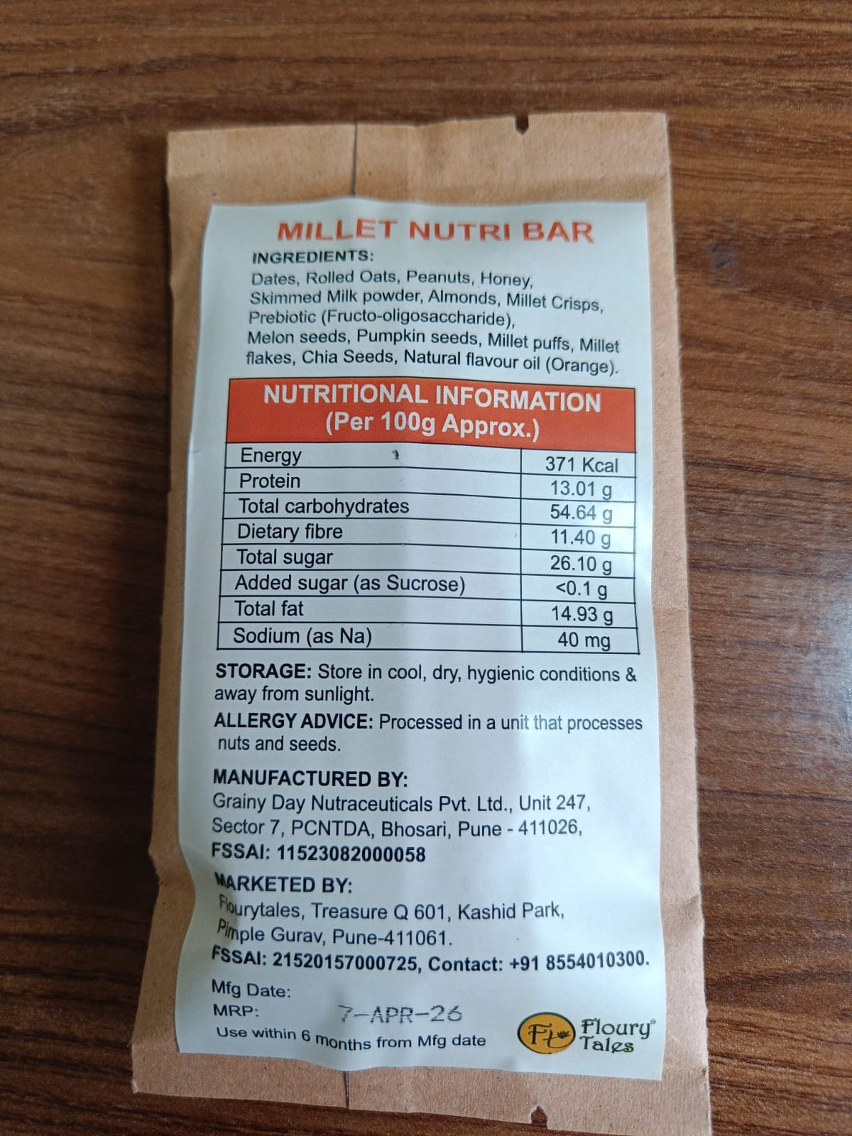 Millet Nutri Bar + Millet Protein Bar image 5