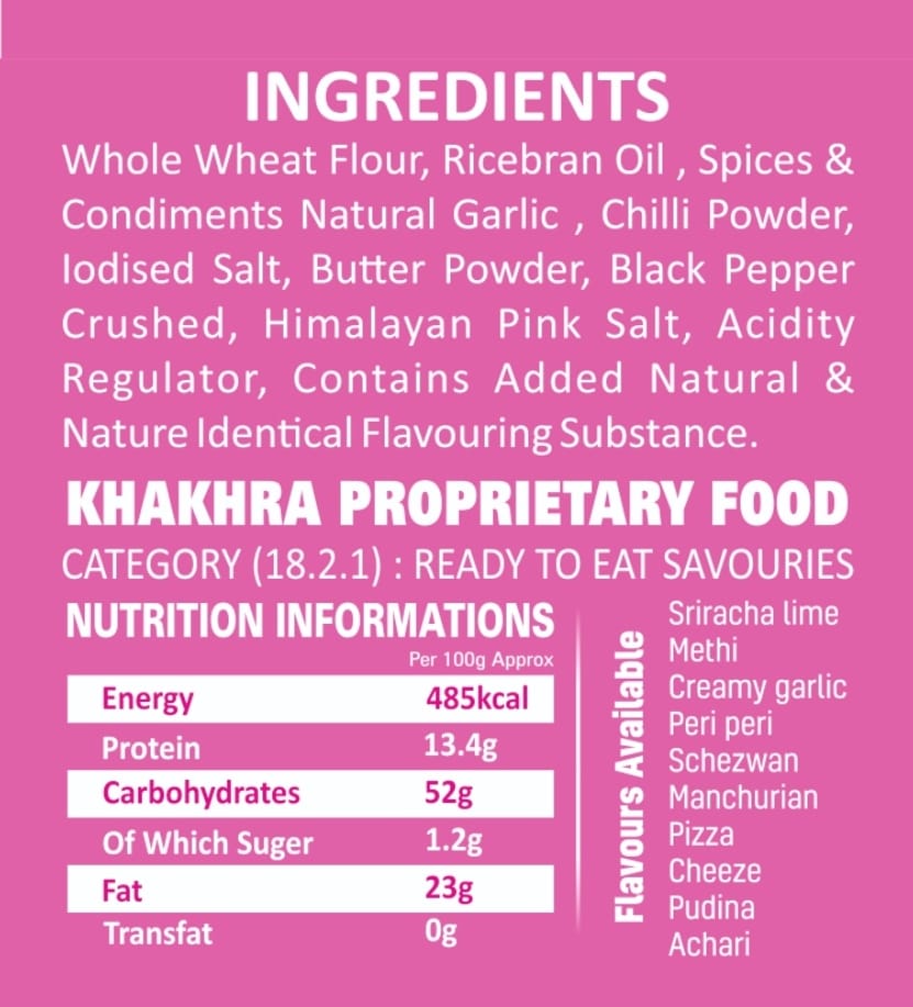 Creamy Garlic nutrition facts